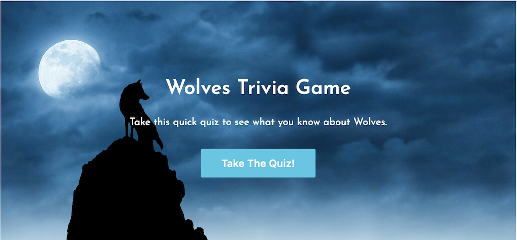 Wolf Quiz Game